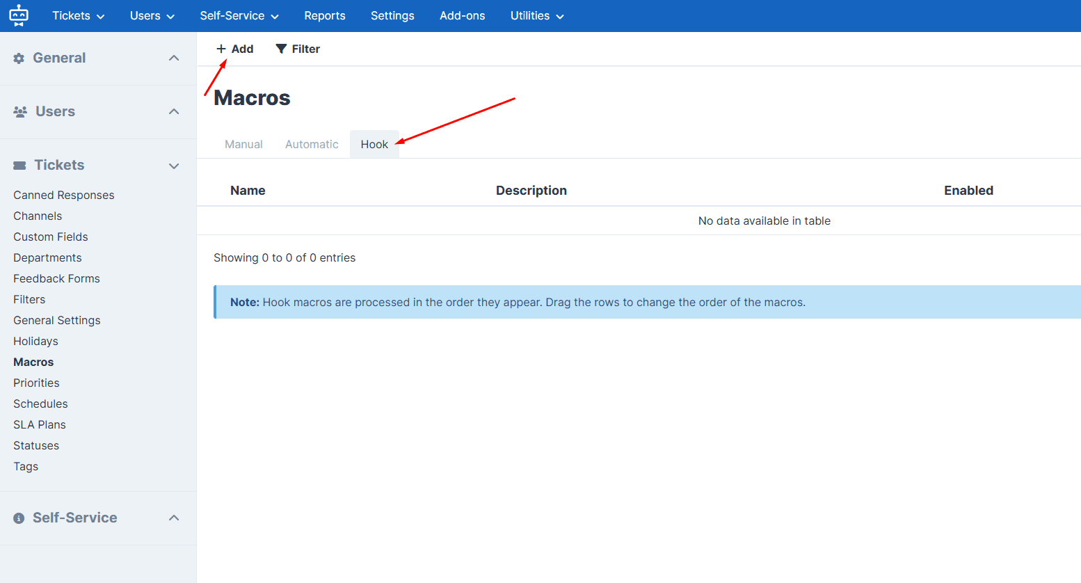 Create a new Hook macro